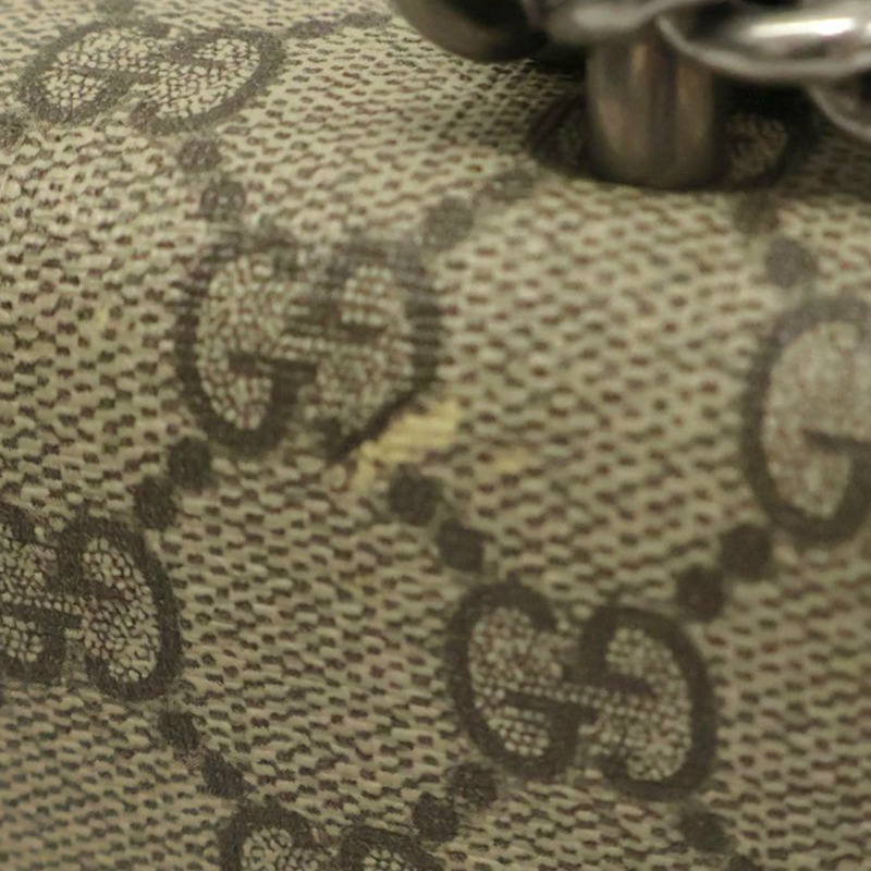 烏木色帆布 粉色麂皮 Dionysus GG Supreme 肩背包【GUCCI 古馳】 421970-12