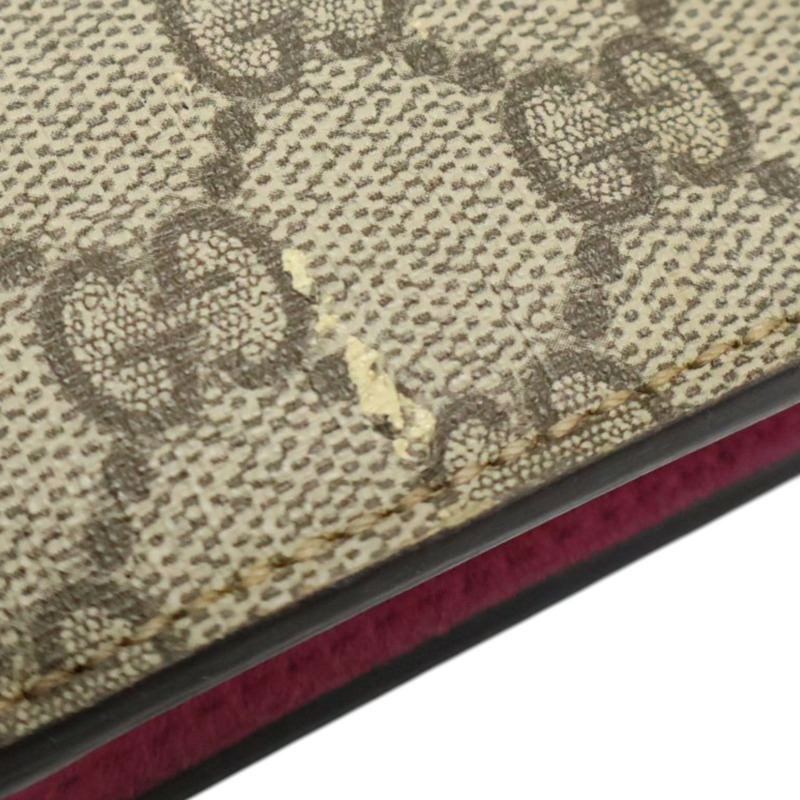 烏木色帆布 粉色麂皮 Dionysus GG Supreme 肩背包【GUCCI 古馳】 421970-13