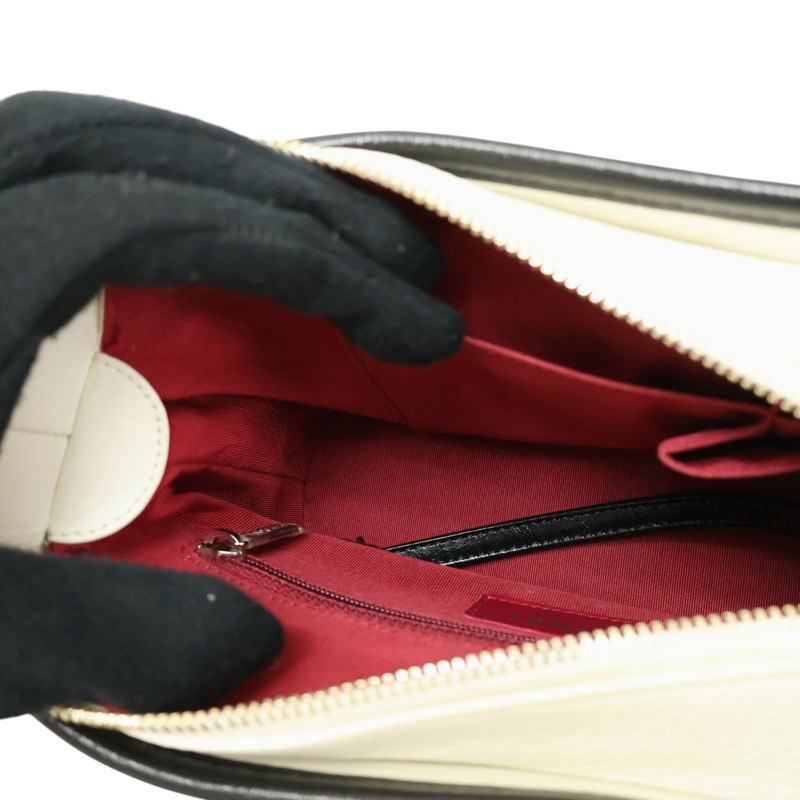 白色 牛皮 mini Gabrielle woc 流浪包 鍊帶 肩背包【CHANEL 香奈兒】 A91810-3