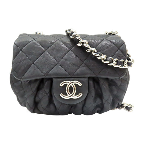 黑色牛皮 Chain Around Flap 鍊帶 肩背包 A49914 無卡【CHANEL 香奈兒】 A49914