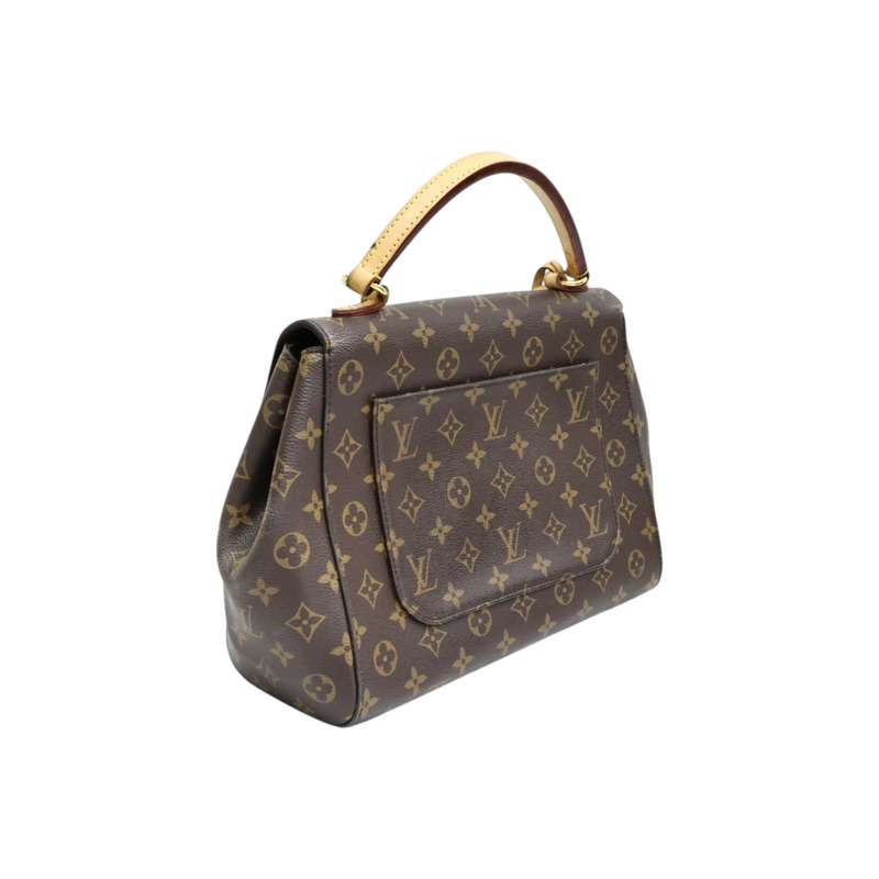 棕色 原花 PVC塗層帆布 Cluny MM 兩用包【LOUIS VUITTON LV 路易威登】 M42735-1