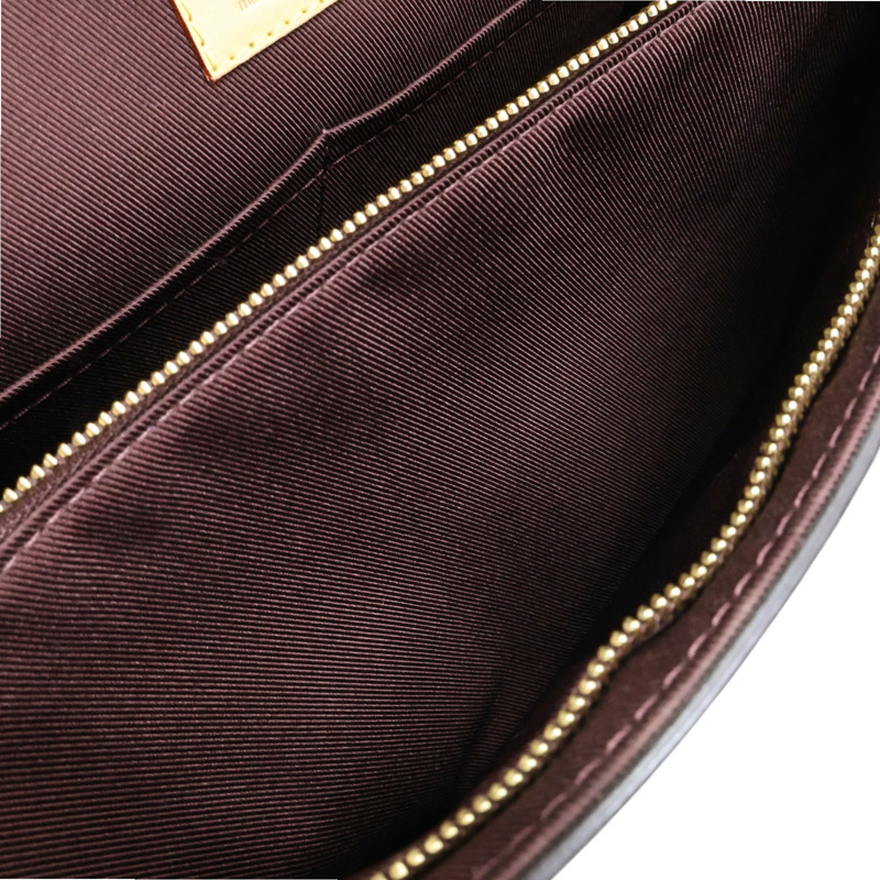 棕色 原花 PVC塗層帆布 Cluny MM 兩用包【LOUIS VUITTON LV 路易威登】 M42735-3