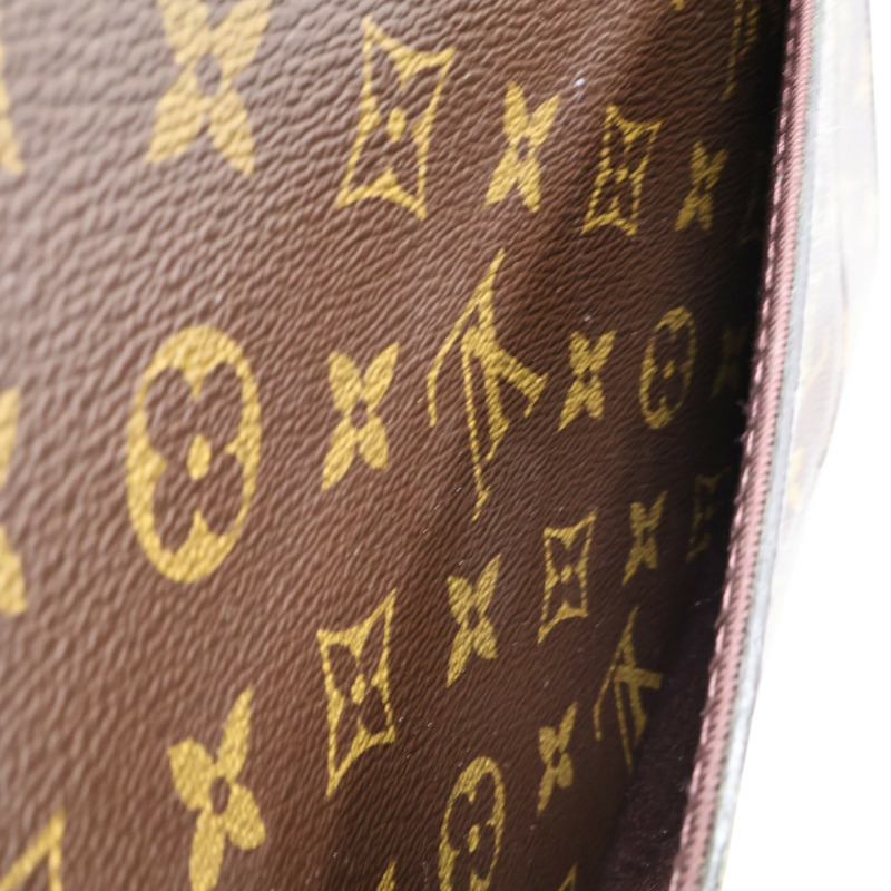 棕色 原花 PVC塗層帆布 Cluny MM 兩用包【LOUIS VUITTON LV 路易威登】 M42735-4