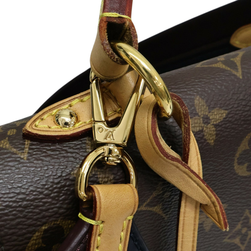 棕色 原花 PVC塗層帆布 Cluny MM 兩用包【LOUIS VUITTON LV 路易威登】 M42735-8
