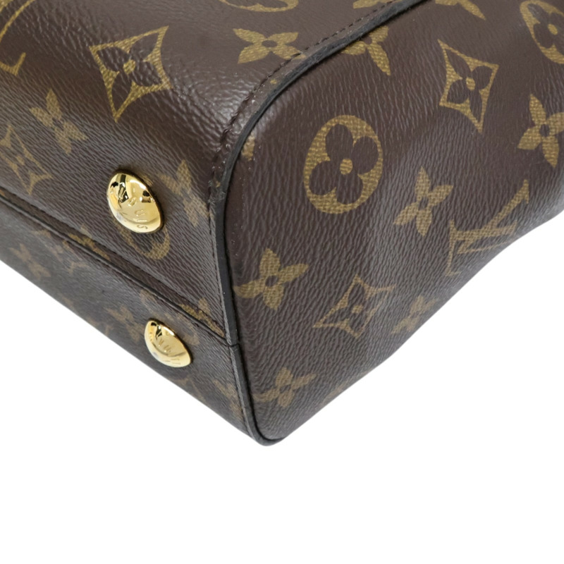 棕色 原花 PVC塗層帆布 Cluny MM 兩用包【LOUIS VUITTON LV 路易威登】 M42735-14