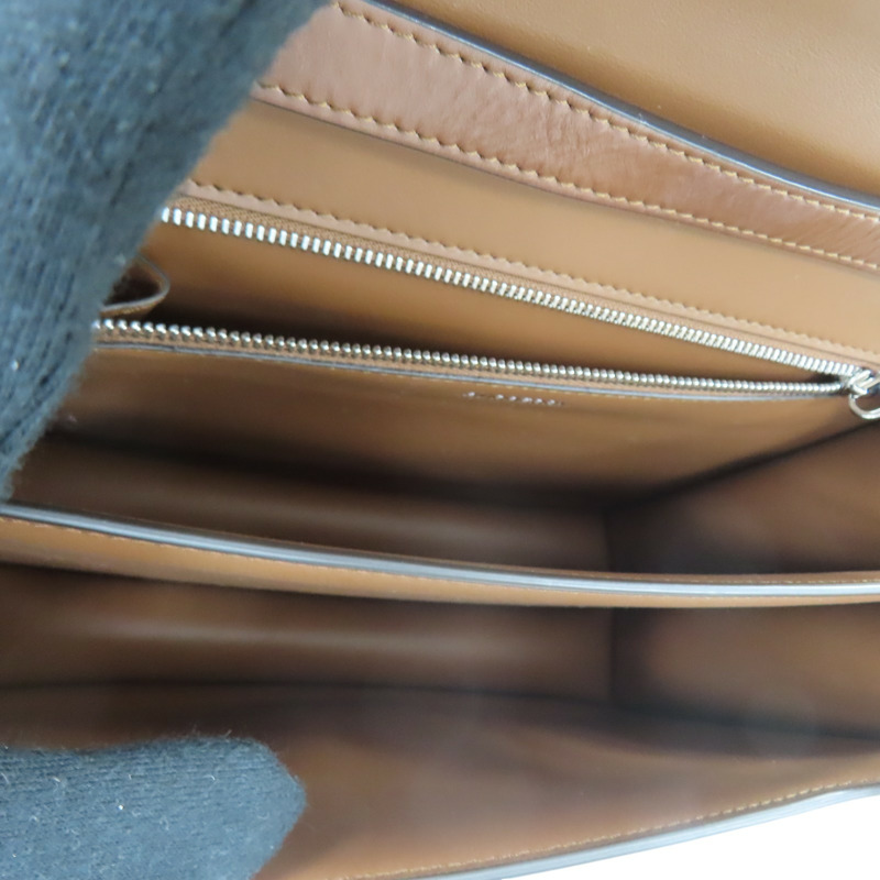 棕色 牛皮 TB 肩背包【BURBERRY 巴寶莉】 8010337-2