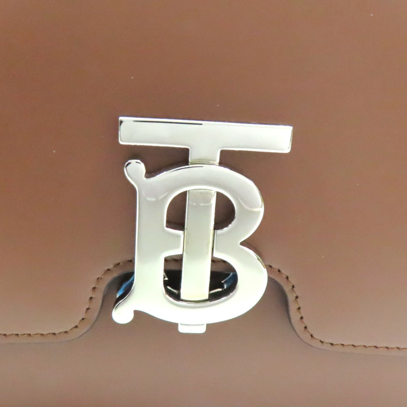 棕色 牛皮 TB 肩背包【BURBERRY 巴寶莉】 8010337-5