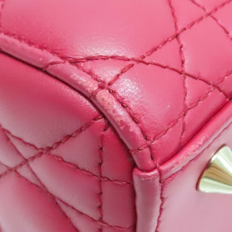 紅色 羊皮 Lady Dior Small 兩用包【Dior 迪奧】-13