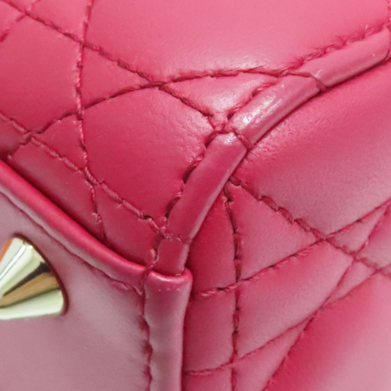 紅色 羊皮 Lady Dior Small 兩用包【Dior 迪奧】-16