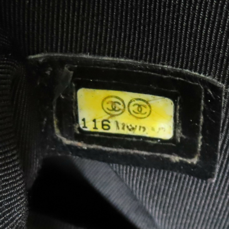 黑色 菱格紋 荔枝牛皮GST 肩背包 金釦 (無卡)【CHANEL 香奈兒】 A50995-6