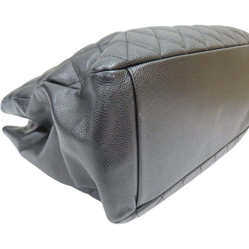 黑色 菱格紋 荔枝牛皮GST 肩背包 金釦 (無卡)【CHANEL 香奈兒】 A50995-11