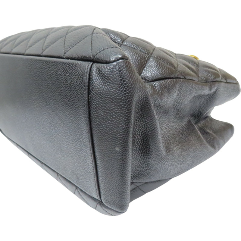 黑色 菱格紋 荔枝牛皮GST 肩背包 金釦 (無卡)【CHANEL 香奈兒】 A50995-12