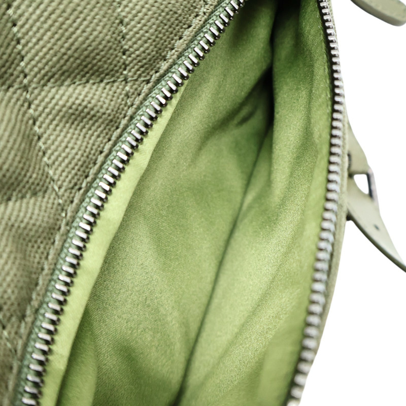 綠色 單寧布 Coco Cuba Charms 腰包 銀釦【CHANEL 香奈兒】 A98617-3