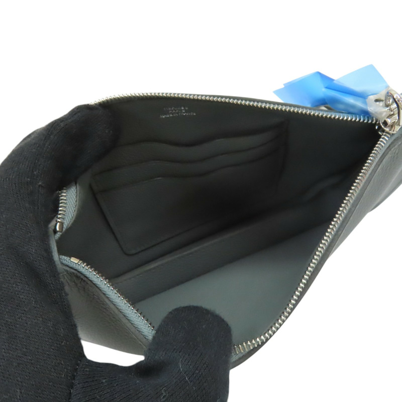 亞麻藍 Evercolor牛皮 Zipengo To Go 手拿包 K刻【HERMES 愛馬仕】 H086888CK-2