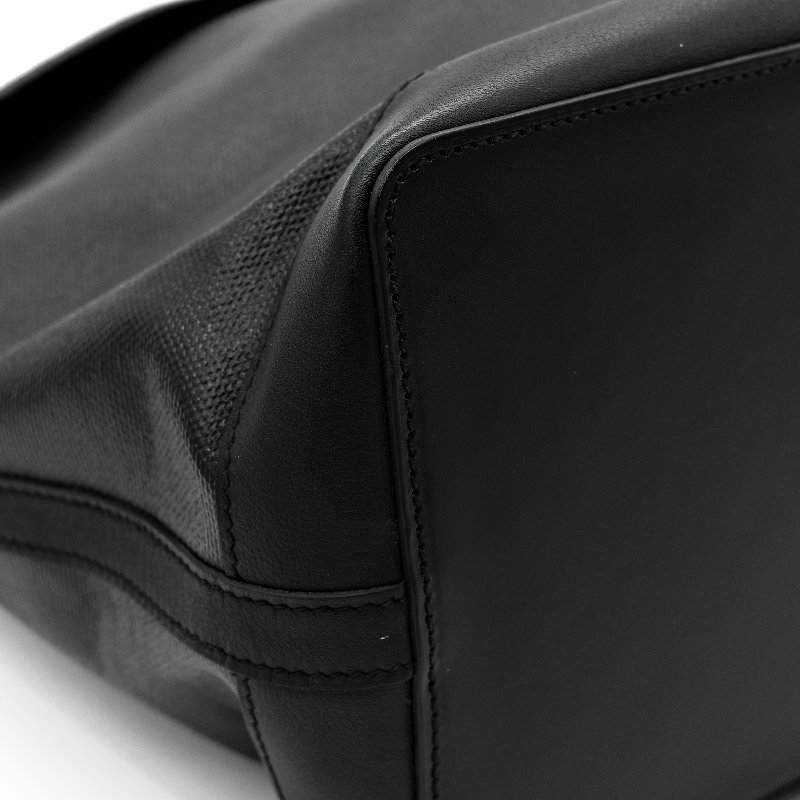 Hermès 愛馬仕 COL ROULE 黑色 單肩包 A 刻-5