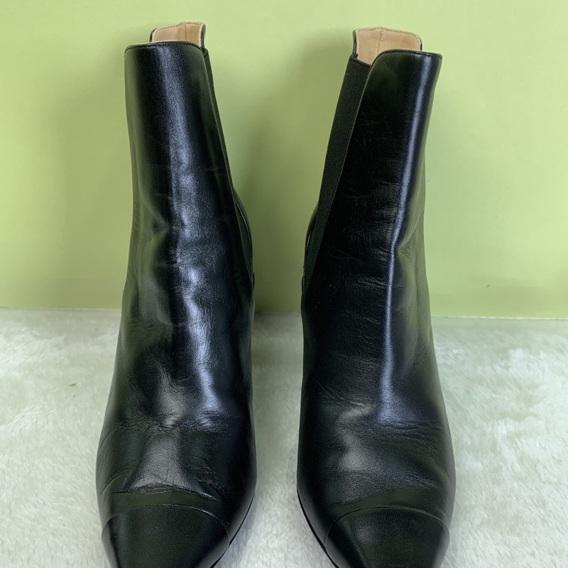 CHANEL香奈兒 黑色高跟靴子 38碼 跟高8.5㎝ 有塵袋-3