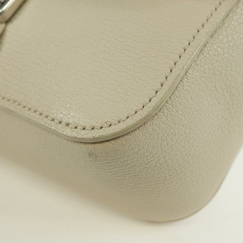 【日本直送】Miu Miu 象牙銀色皮革肩背包 正品 am11214V-16