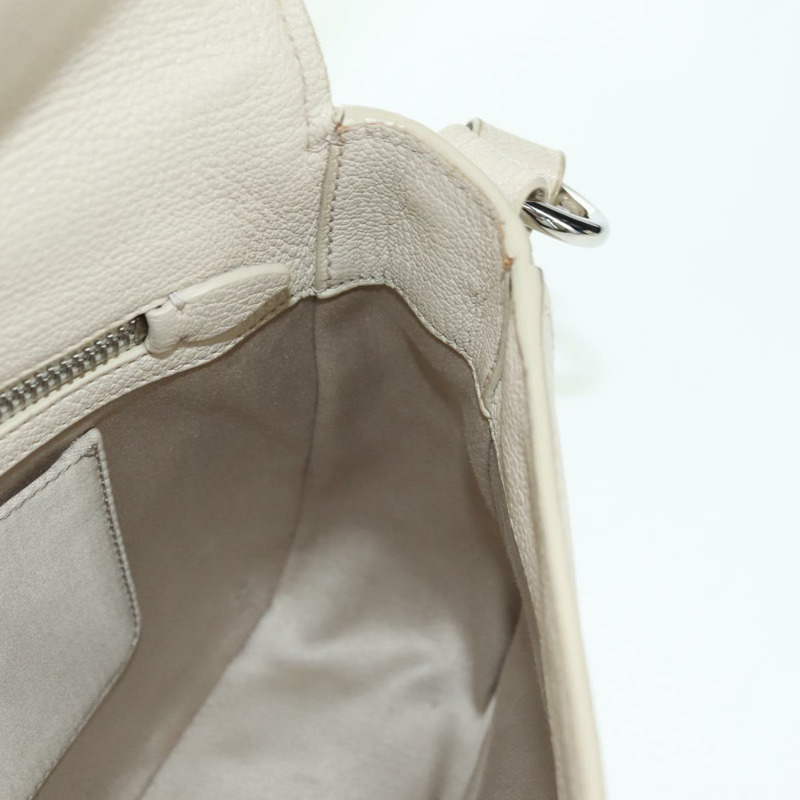 【日本直送】Miu Miu 象牙銀色皮革肩背包 正品 am11214V-24