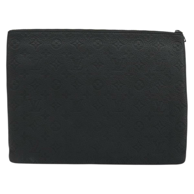 【日本直送】路易威登 Taurillon Clemence LV Friend A4 手拿包 黑色 M80147 正品 YKZ1165SAM-1