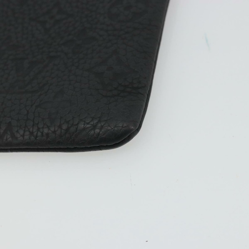 【日本直送】路易威登 Taurillon Clemence LV Friend A4 手拿包 黑色 M80147 正品 YKZ1165SAM-14