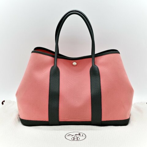 Hermès 愛馬仕 拼色 Garden Party 玫瑰粉 手提包 A 刻