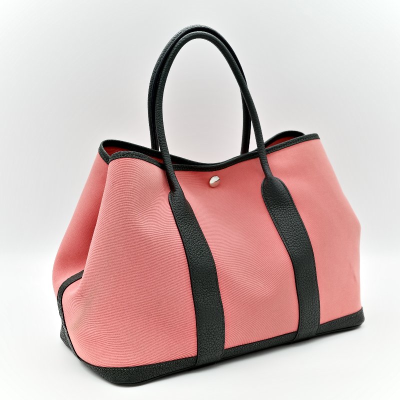 Hermès 愛馬仕 拼色 Garden Party 玫瑰粉 手提包 A 刻-1