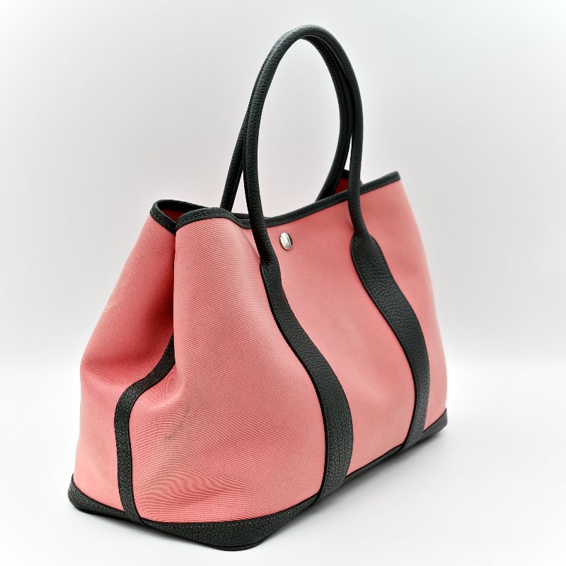 Hermès 愛馬仕 拼色 Garden Party 玫瑰粉 手提包 A 刻-4