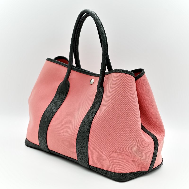 Hermès 愛馬仕 拼色 Garden Party 玫瑰粉 手提包 A 刻-5