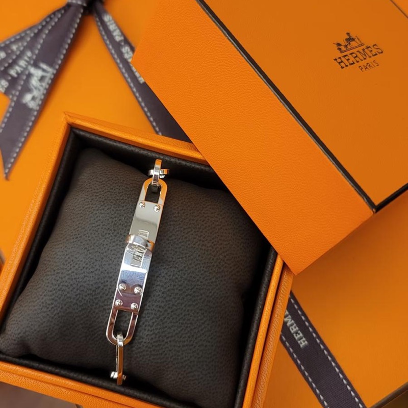 Hermes 925 silver Kelly Chaine bracelet-1