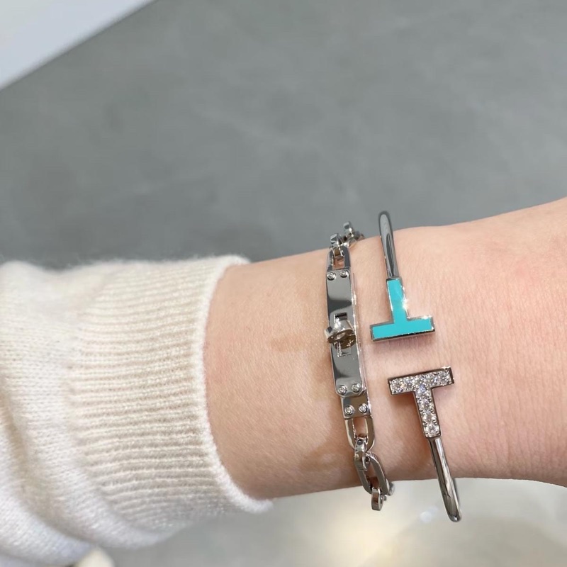 Hermes 925 silver Kelly Chaine bracelet-4