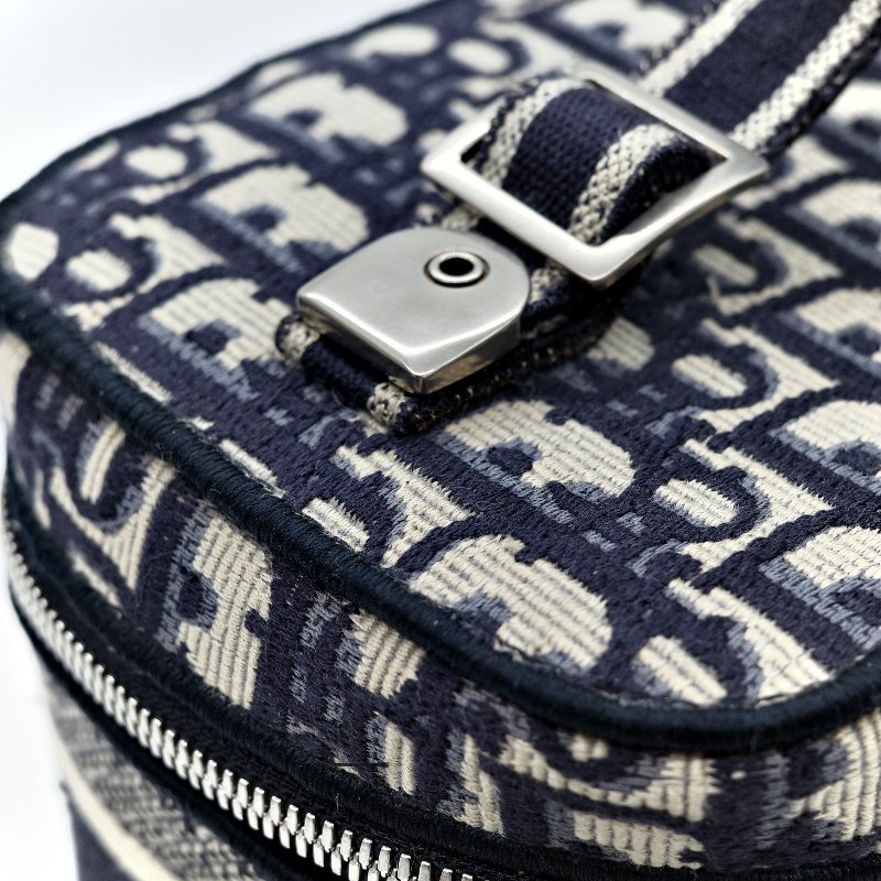Dior 迪奧 Travel Vanity Case 老花 刺繡帆布 化妝包 手提包-6