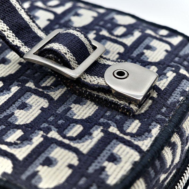 Dior 迪奧 Travel Vanity Case 老花 刺繡帆布 化妝包 手提包-7