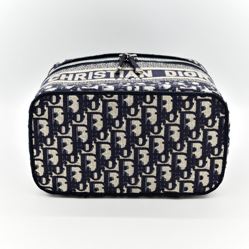 Dior 迪奧 Travel Vanity Case 老花 刺繡帆布 化妝包 手提包-8