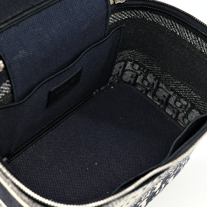 Dior 迪奧 Travel Vanity Case 老花 刺繡帆布 化妝包 手提包-27