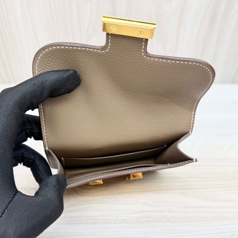 Hermes 18大象灰evercolor皮Constance slimH夾-7