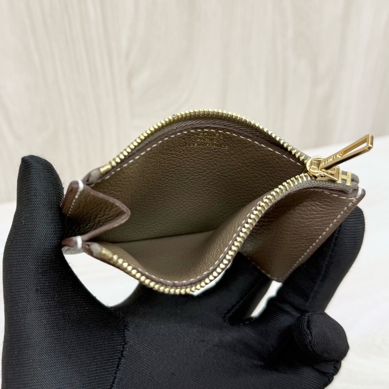 Hermes 18大象灰evercolor皮Constance slimH夾-12