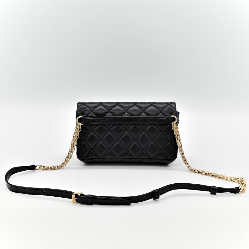 Chanel 香奈兒 2.55 黑金 腰包 胸包-5