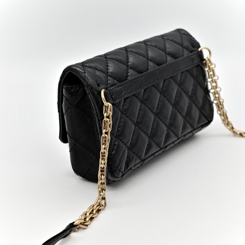 Chanel 香奈兒 2.55 黑金 腰包 胸包-7