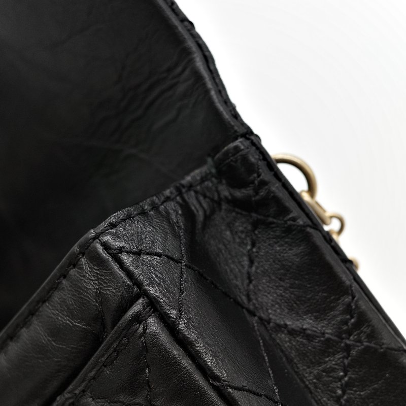 Chanel 香奈兒 2.55 黑金 腰包 胸包-18