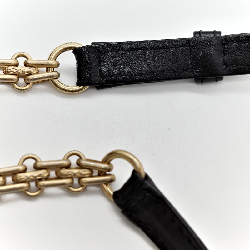 Chanel 香奈兒 2.55 黑金 腰包 胸包-25