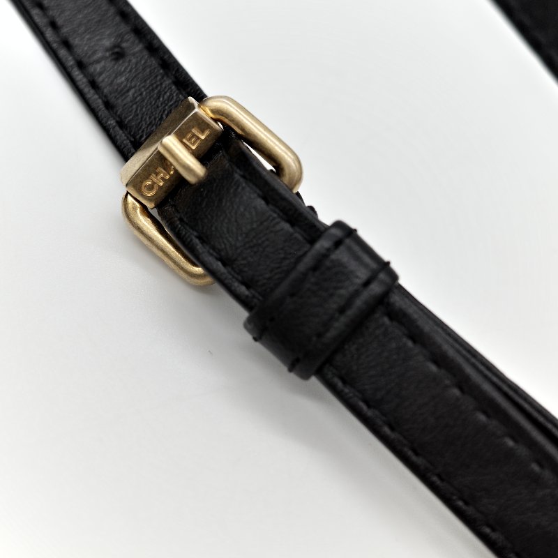 Chanel 香奈兒 2.55 黑金 腰包 胸包-27