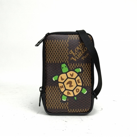 LOUIS VUITTON NIGO聯名Double斜挎包小烏龜圖案晶片