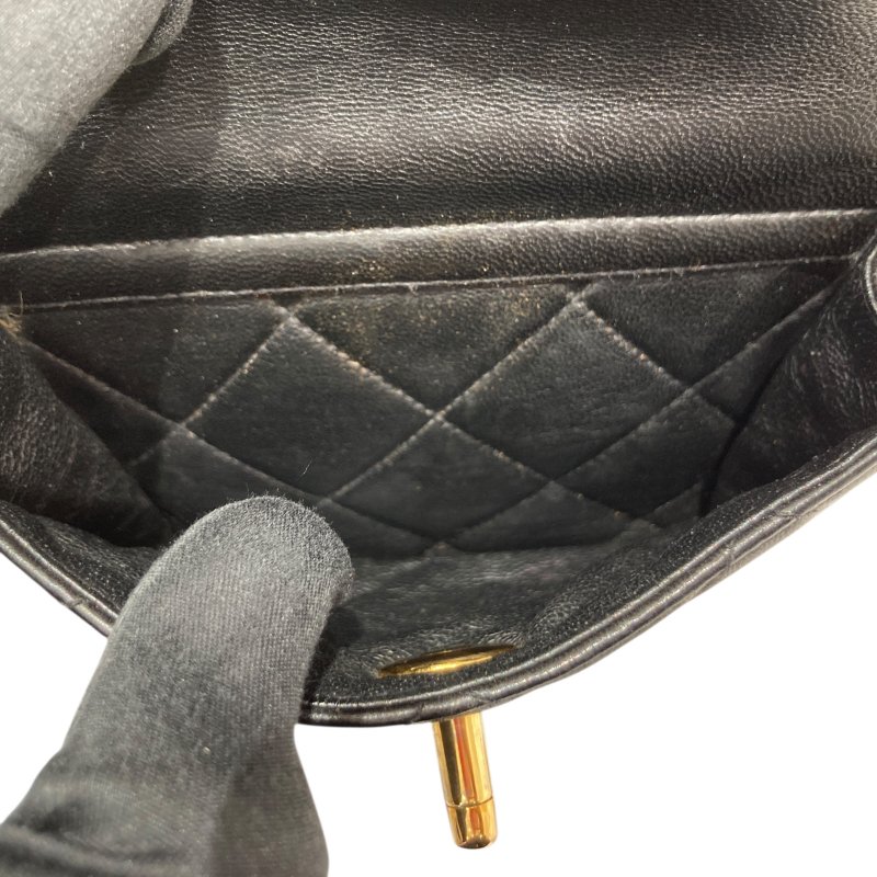 CHANEL 香奈兒 MATELASSÉ 雙肩包 A10177 後背包 羊皮 黑色 金扣-6