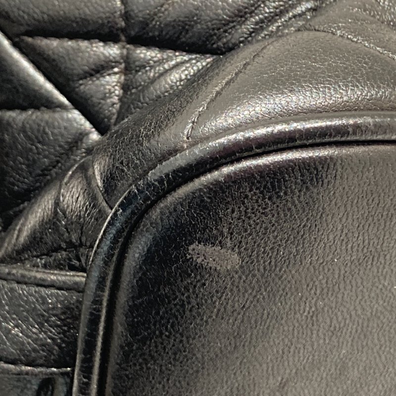 CHANEL 香奈兒 MATELASSÉ 雙肩包 A10177 後背包 羊皮 黑色 金扣-9