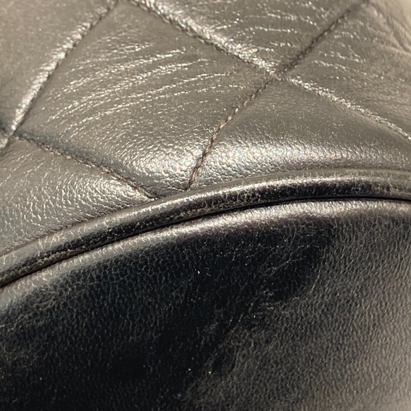 CHANEL 香奈兒 MATELASSÉ 雙肩包 A10177 後背包 羊皮 黑色 金扣-11