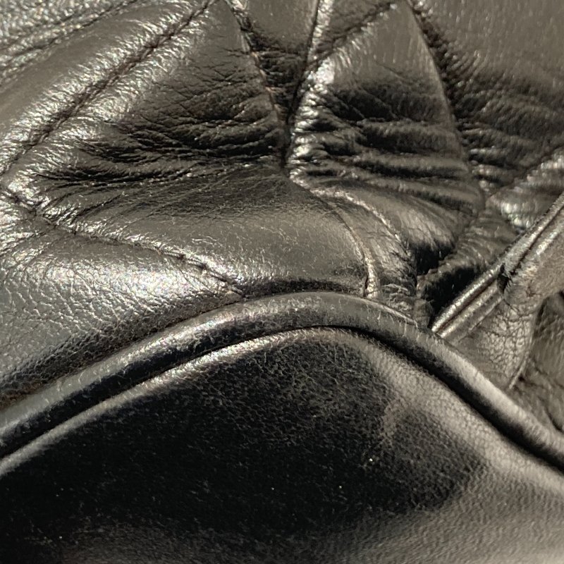 CHANEL 香奈兒 MATELASSÉ 雙肩包 A10177 後背包 羊皮 黑色 金扣-12