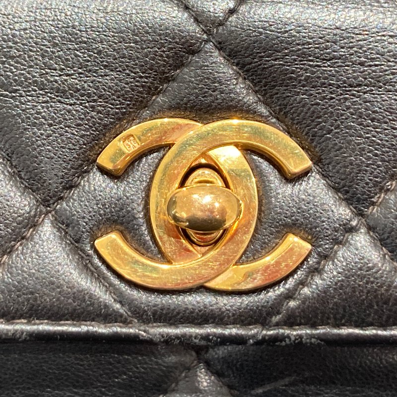 CHANEL 香奈兒 MATELASSÉ 雙肩包 A10177 後背包 羊皮 黑色 金扣-14