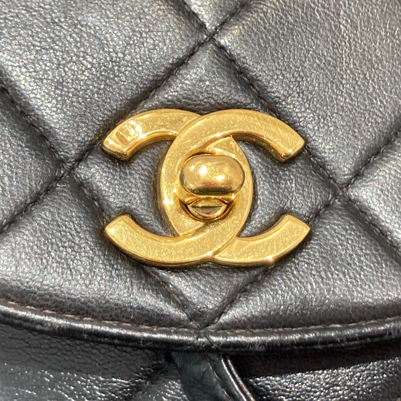 CHANEL 香奈兒 MATELASSÉ 雙肩包 A10177 後背包 羊皮 黑色 金扣-15