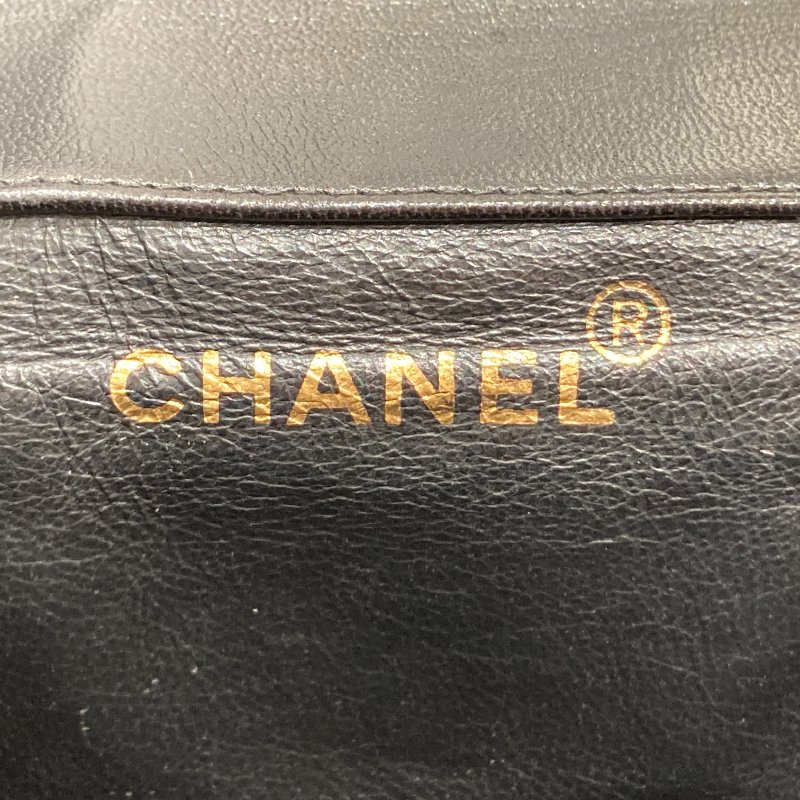 CHANEL 香奈兒 MATELASSÉ 雙肩包 A10177 後背包 羊皮 黑色 金扣-21