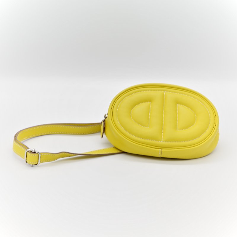 Hermès 愛馬仕 In The Loop 檸檬黃 豬鼻子 斜背包 胸背包-1